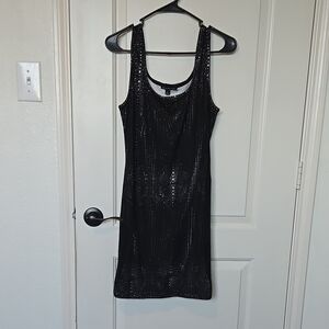 Black Sequin Dress